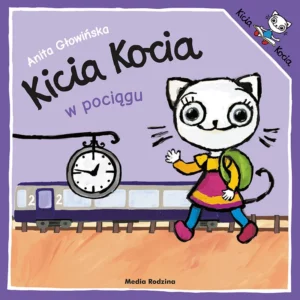 Kicia kocia w pociągu - okładka książki